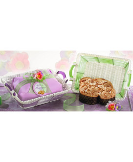 Online selling handmade Italian Easter Cake Dove Flamigni. Online Buy Shop "colomba" packed in the parcel hatbox