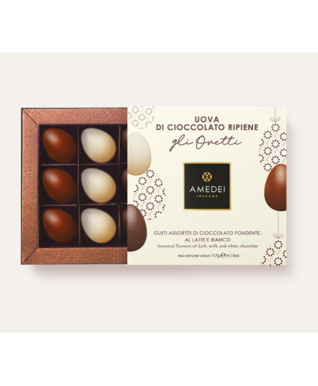 Baratti - Assorted chocolate eggs - gift box - 275g Baratti - Assorted chocolate eggs - gift box - 275g