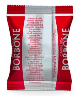Caffè Borbone - 50 Capsule Respresso Miscela ROSSA - Compatibili con macchine ad uso domestico Nespresso
