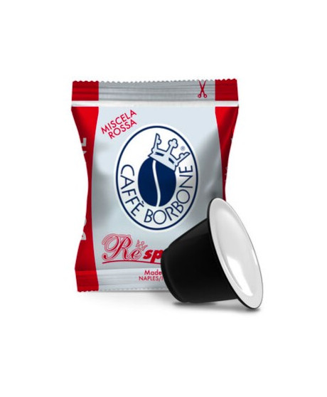 Caffè Borbone - 50 Capsules Compatible with Nespresso domestic machines RED Blend Caffè Borbone - 50 Capsules Compatible with Nespresso domestic machines RED Blend
