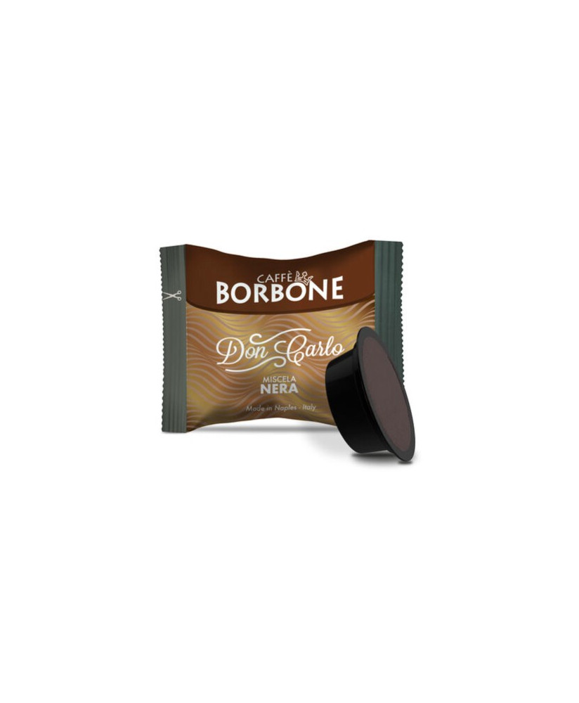Caffè Borbone - 50 Capsule Don Carlo Miscela NERA - Compatibili con macchine a marchio Lavazza  "A Modo Mio"