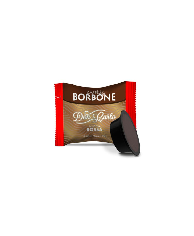 Caffè Borbone - 50 Capsules Don Carlo RED Blend - Compatible with Lavazza "A Modo Mio" brand machines