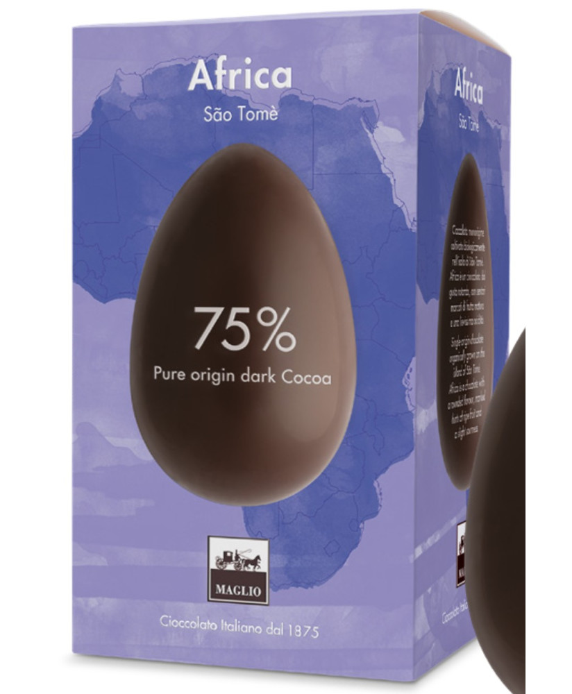 Maglio - Africa - Dark Chocolate Egg - 75% Cocoa - 250g