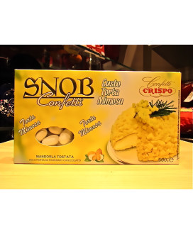 Vendita online confetti Crispo ripieni al cioccolato e Torta Mimosa. Snob Mandorla e Torta Mimosa. Shop on line Confetti Crispo 