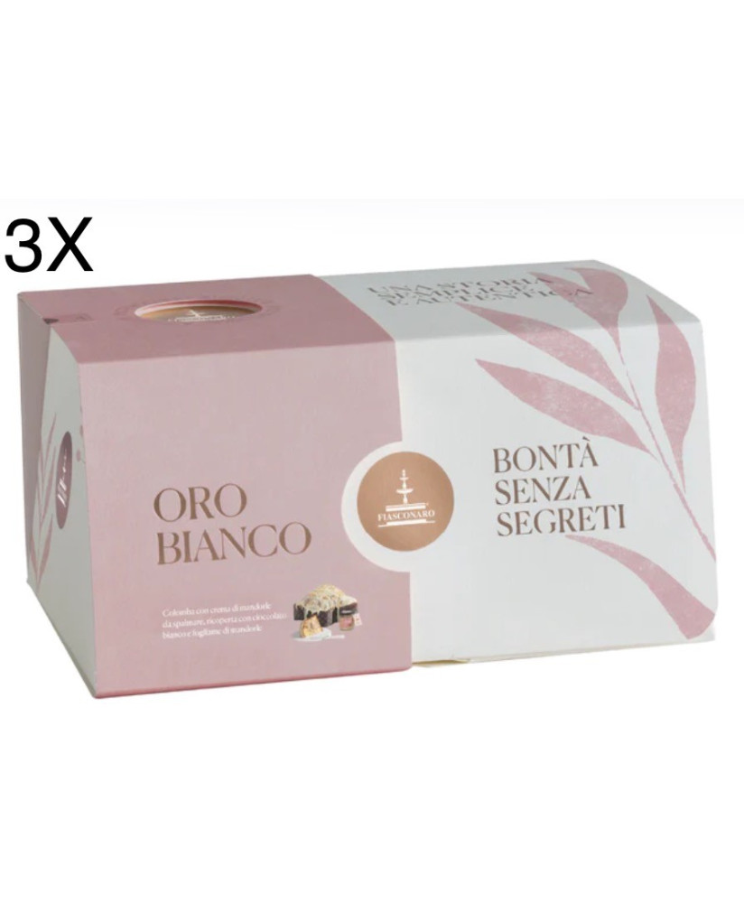 (3 COLOMBE X 1000g) FIASCONARO - ORO BIANCO - MANDORLE