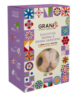 Tumminello - Biscottini Manna e Grano Saraceno - Senza Zuccheri Aggiunti - 210g