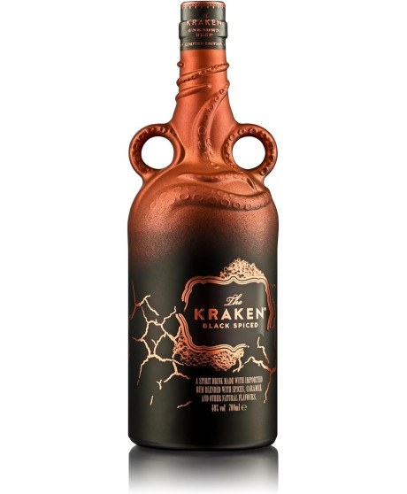 The Kraken Rhum - Bronze Limited Edition Ceramic - Uknown Deep - Black Spiced Rum - 70cl