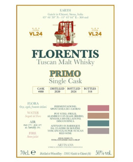 Winestillery - Florentis - Primo - Tuscan Malts - Single Cask - Astucciato - 70cl