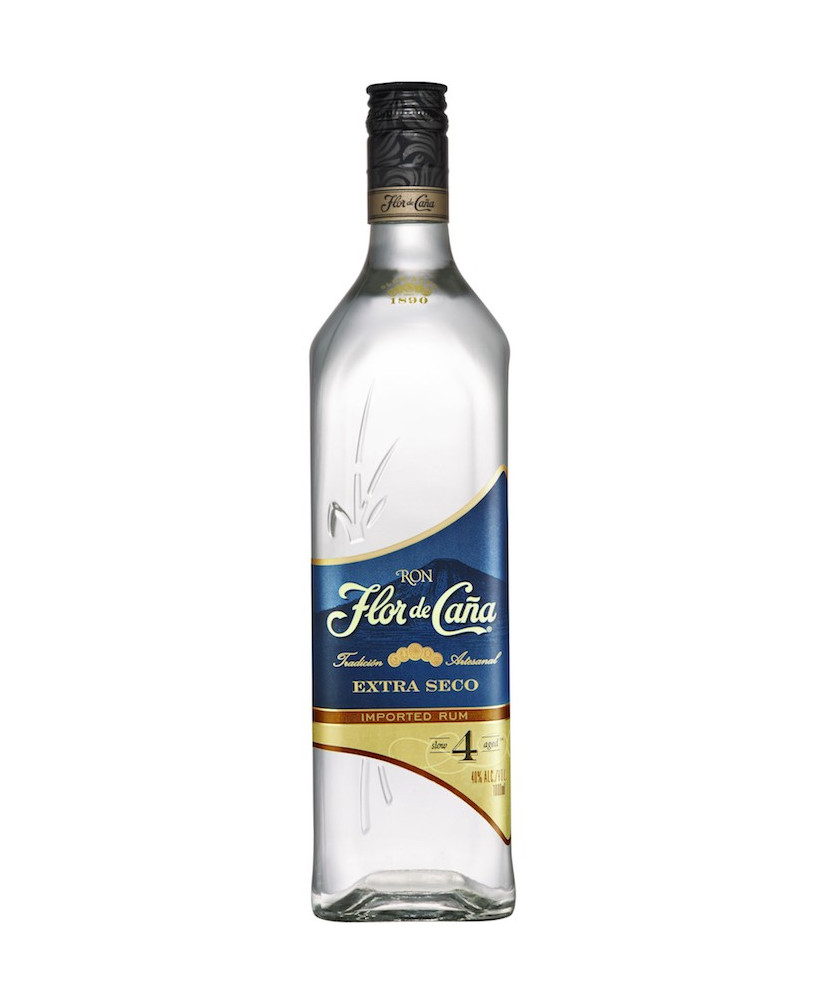 Flor de Caña - Extra Seco - 4 anni - White Rum - 100cl - 1 Litro