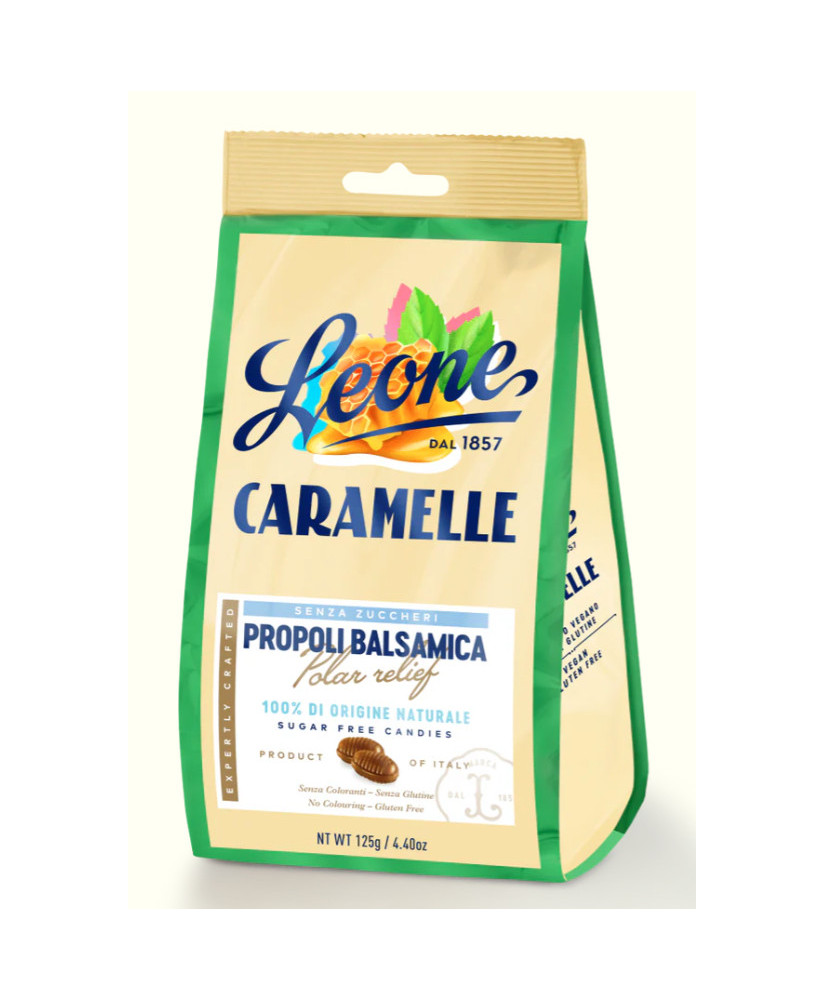 Pastiglie Leone - Caramelle Propoli Balsamiche Senza Zucchero - 100g