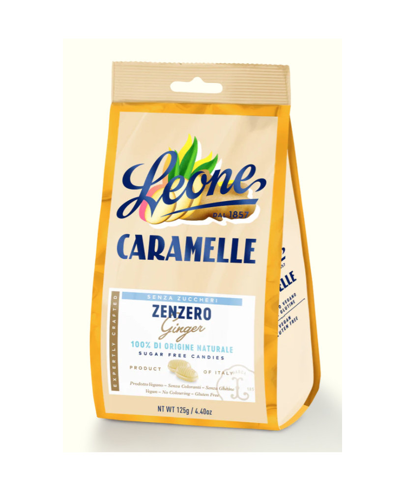 Pastiglie Leone - Caramelle Zenzero Senza Zucchero - 100g