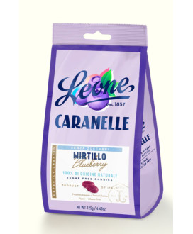 Pastiglie Leone - Caramelle al Mirtillo Senza Zucchero - 100g