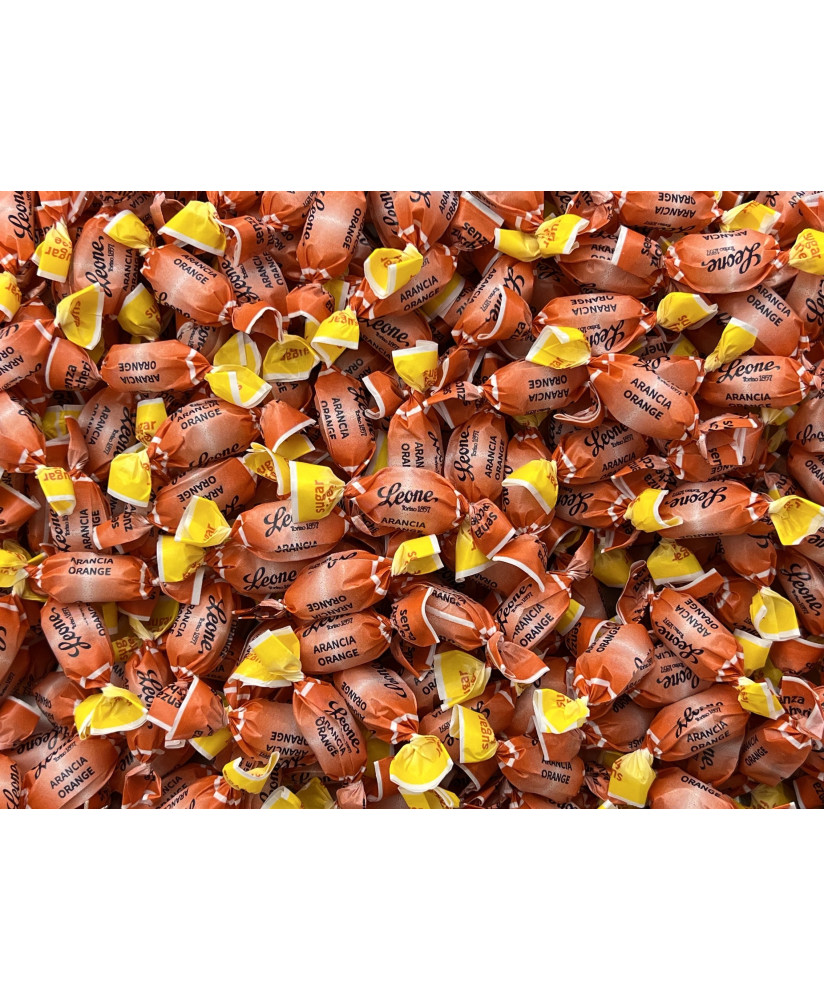 Pastiglie Leone - Caramelle all'Arancia Senza Zucchero - 125g