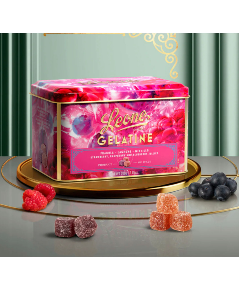 Pastiglie Leone - Gelatine Cubifrutta Frutti di Bosco - 180g