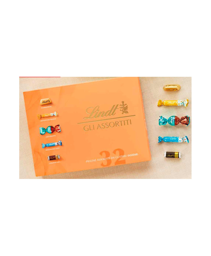 Vendita online scatole regalo di cioccolatini Lindt assortiti Lindt & Sprüngli. Shop on line confezioni Natalizie Lindt assortit