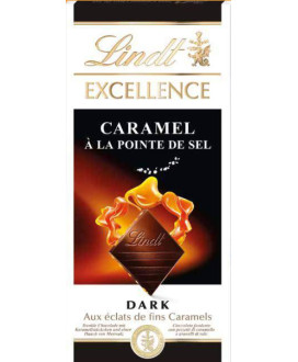 Vendita online tavolette di cioccolato Lindt & Sprüngli Exellence fondente amaro con caramello e sale, Caramel à la pointe de se