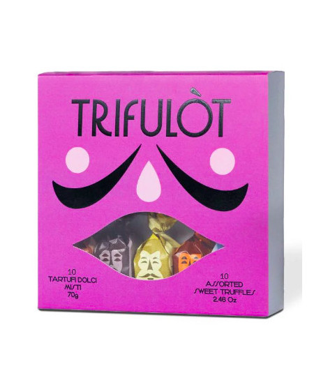 Tartuflanghe - Trifulot - Scatola 10Pz - (2 Pz/Gusto) - 70g Tartuflanghe - Trifulot - Scatola 10Pz - (2 Pz/Gusto) - 70g