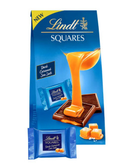 Lindt - Squares Fondente e Caramello Salato - 100g