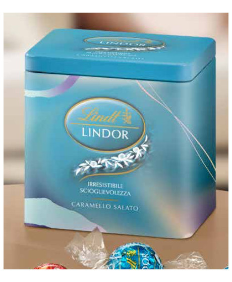 Lindt - Lindor Caramello salato - Latta 70 anni - 100g