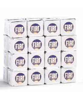 Online sales Cremini Fiat Majani of Bologna in gift boxes. Shop online Cube Fiat, Cremini layers of hazelnut and almond in gift