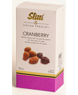Online sales box Cranberry Canadian in Milk Chocolate Slitti. Shop online with gift boxes Cranberry Canada in Dark Italian Choco