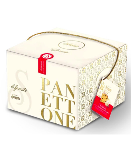 Scarpato - Panettone Amarena e Crema Pasticcera - 1000g Scarpato - Panettone Amarena e Crema Pasticcera - 1000g