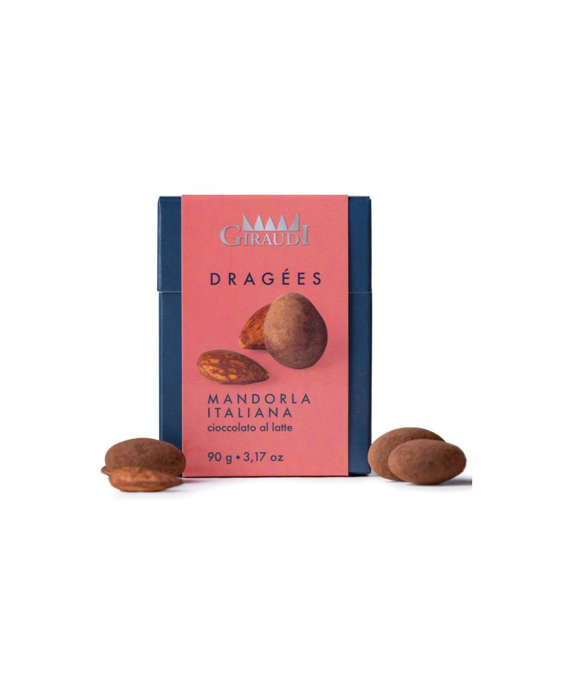 Giraudi - Dragees – Mandorle italiane ricoperte di cioccolato al latte - 90g