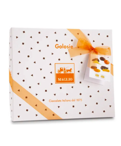 Buy online sales Golosie Maglio italias speciality, fruit peel covered with chocolate. Best price packages Buy online sales Golosie Maglio italias speciality, fruit peel covered with chocolate. Best price packages