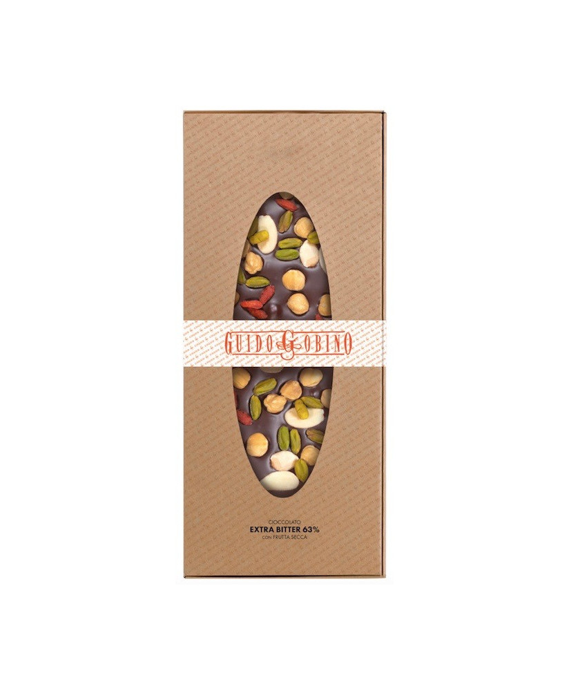 Guido Gobino - Cioccolato Fondente con con frutta secca - 250g.