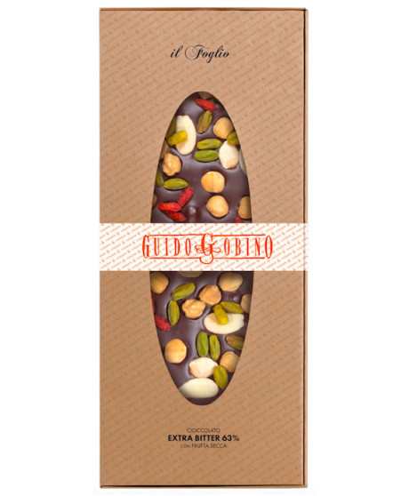 Guido Gobino - Cioccolato Fondente con con frutta secca - 900g Guido Gobino - Cioccolato Fondente con con frutta secca - 900g