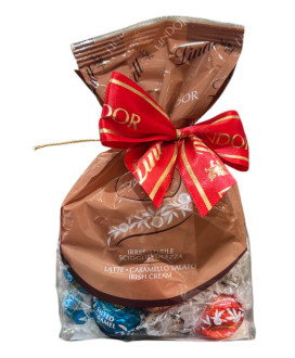 Lindt - Assorted Chocolate Lindor - Sachet - Milk, Pistachio and salted caramel - 287g
