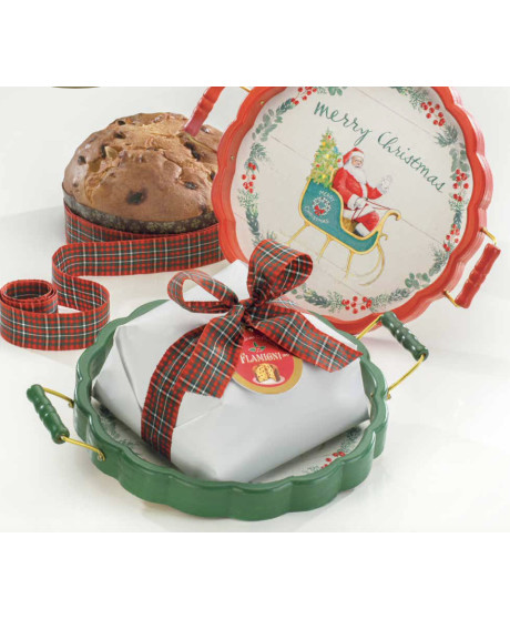 Online sales Flamigni classic panettone Milano hand-wrapped. Shop online homemade panettone, naturally leavened baked cake with