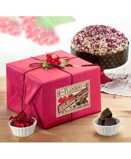 Flamigni - Panettone ai frutti di Bosco e Cioccolato - 1000g Flamigni - Panettone ai frutti di Bosco e Cioccolato - 1000g