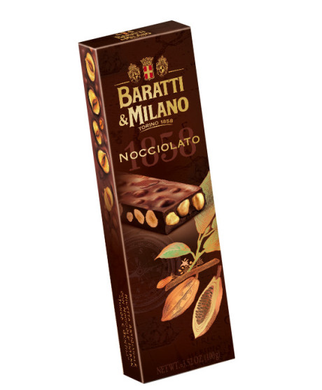 Vendita online tavolette di cioccolato al latte con nocciole Baratti & Milano. Shop on line Nocciolato 1858 Baratti cioccolata p Vendita online tavolette di cioccolato al latte con nocciole Baratti & Milano. Shop on line Nocciolato 1858 Baratti cioccolata p