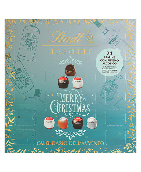 Lindt - Calendario d'Avvento - Praline Alcoliche - 317g Lindt - Calendario d'Avvento - Praline Alcoliche - 317g