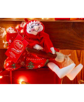 1 Epiphany Sock - Red/White - 42cm