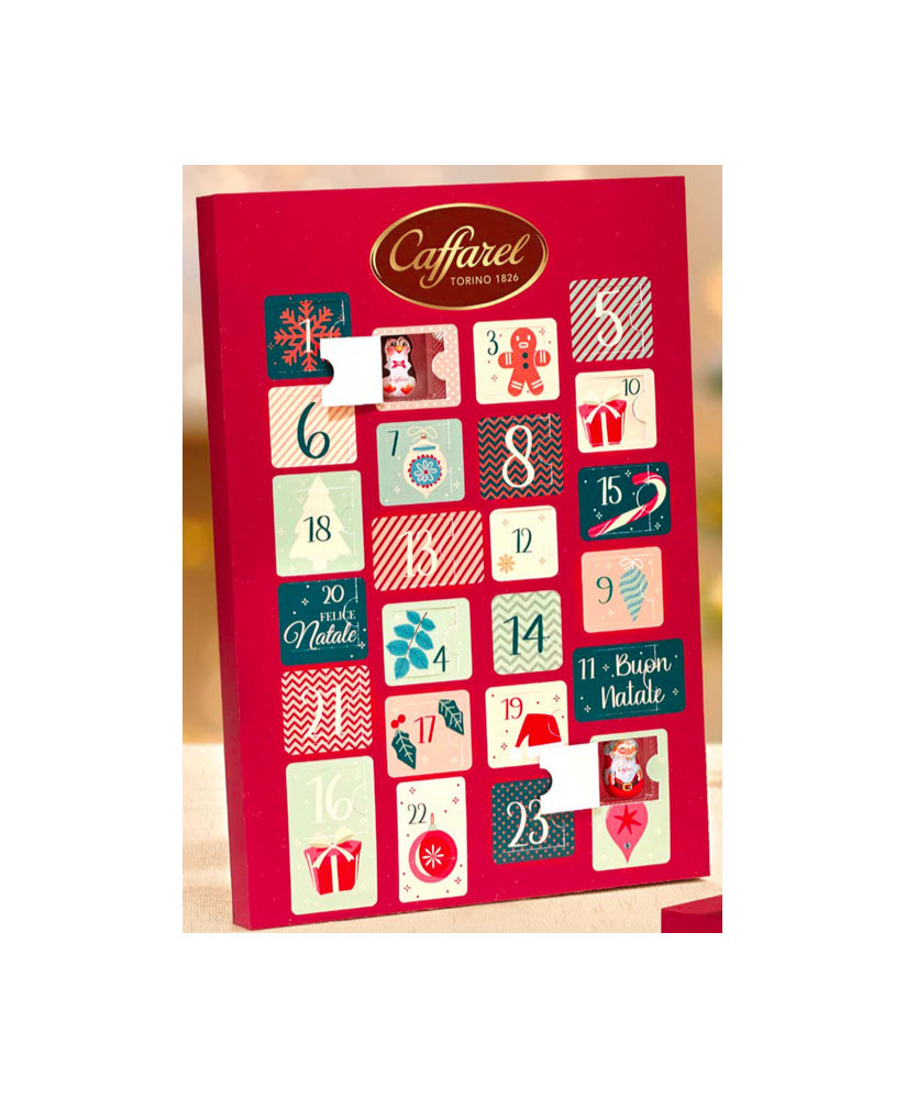 Sale online Advent Calendar with chocolates Caffarel at the best price. Gluten free. Shop online Christmas assorted packs.