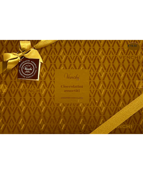 Venchi - Cioccolatini assortiti - Scatola oro - 230g