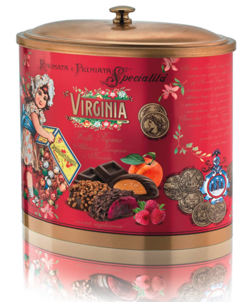 Virginia - Latta Ovale - Nocciola, Albicocca e Lampone - 200g