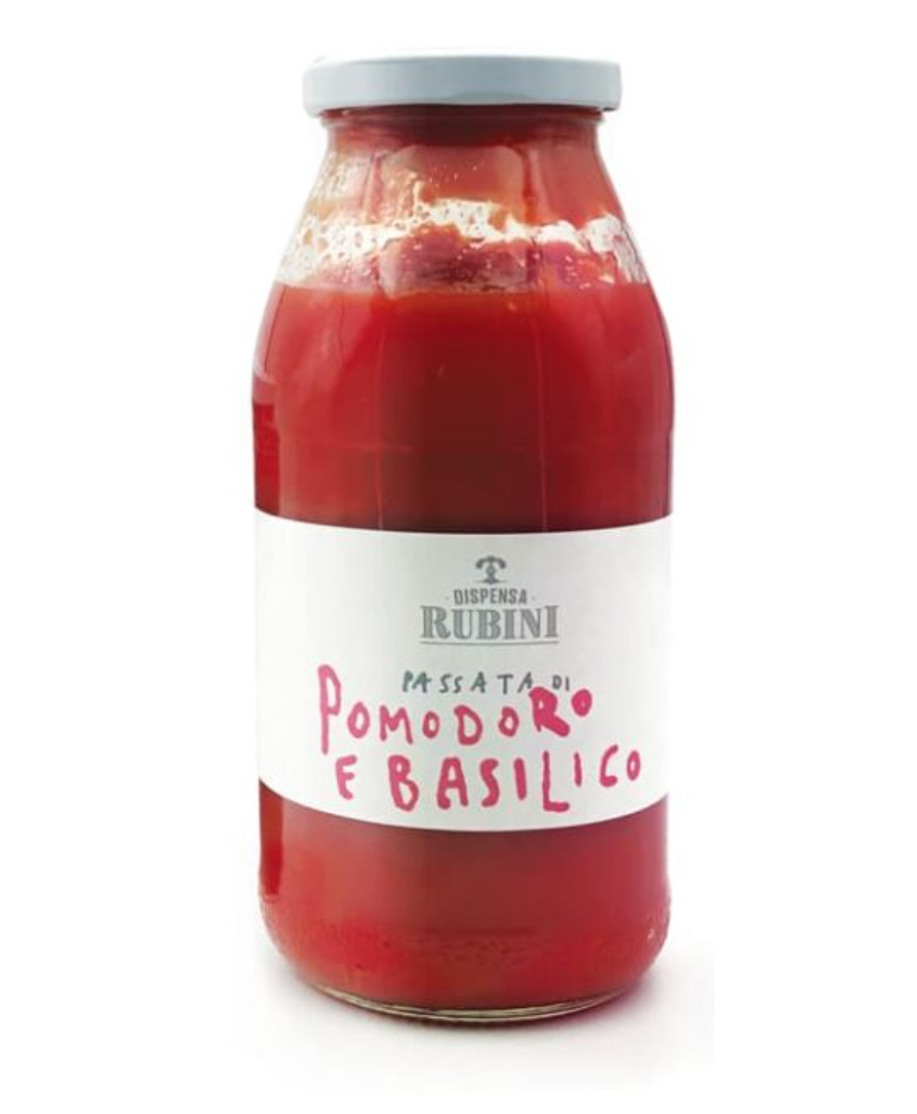 Dispensa Rubini - Passata di Pomodoro e Basilico - 500g
