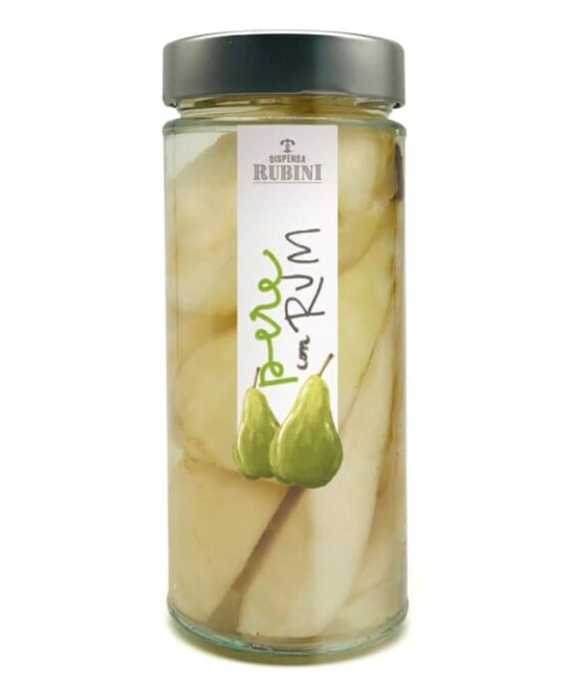 Dispensa Rubini - Pears With Rum - 580g