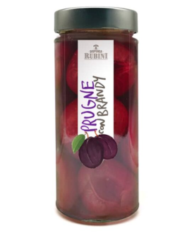 Dispensa Rubini - Plums With Brandy - 580g