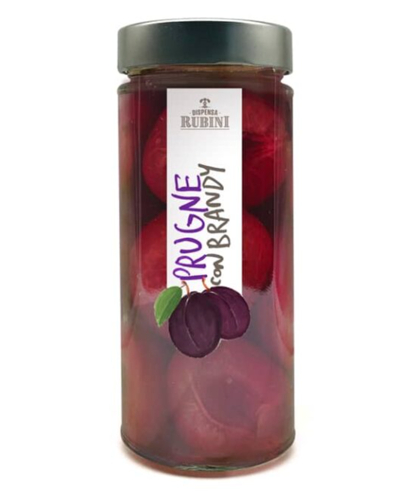 Dispensa Rubini - Plums With Brandy - 580g