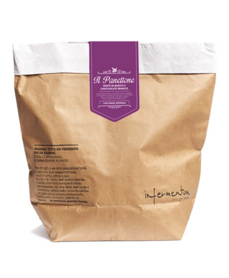 Infermentum - Whole wheat Panettone with Berries and White Chocolate - 1000g Infermentum - Whole wheat Panettone with Berries and White Chocolate - 1000g