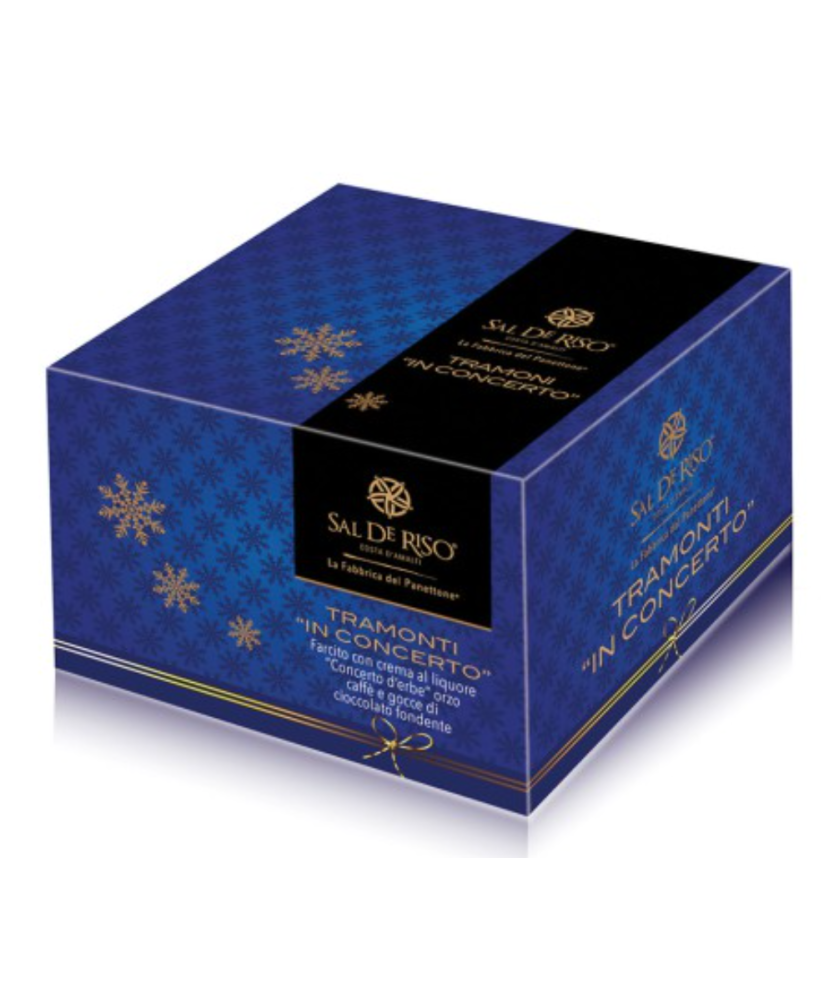 Vendita online panettone tramonti Sal de Riso, liquore alla erbe e caffè illy miglior prezzo on-line