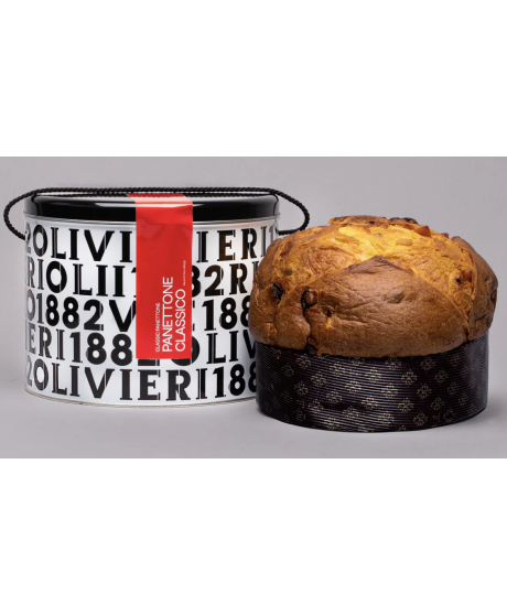 Olivieri - Panettone Classico - Scatola di Latta - 1000g Olivieri - Panettone Classico - Scatola di Latta - 1000g
