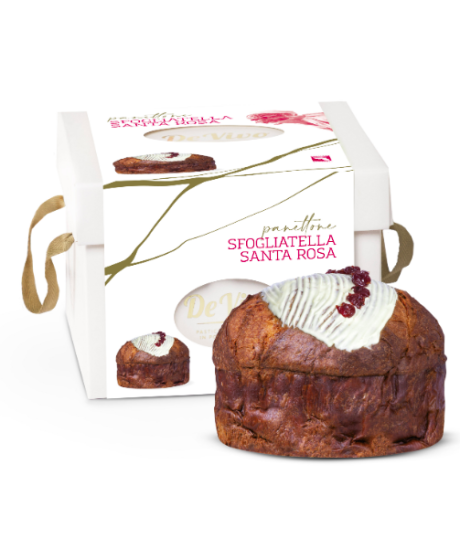 De Vivo - Panettone Sfogliatella Santa Rosa - 1200g De Vivo - Panettone Sfogliatella Santa Rosa - 1200g