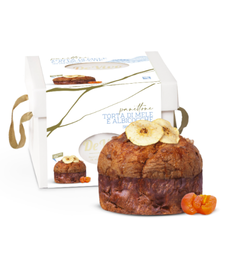 De Vivo - Panettone Torta di Mele e albicocche senza lattosio - 1000g De Vivo - Panettone Torta di Mele e albicocche senza lattosio - 1000g