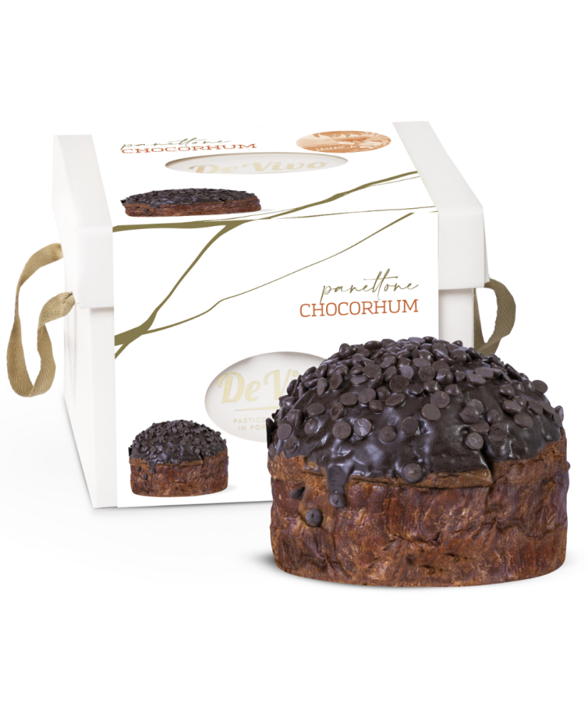 De Vivo - Panettone Rum e Cioccolato - Pan ChocoRhum - 1200g