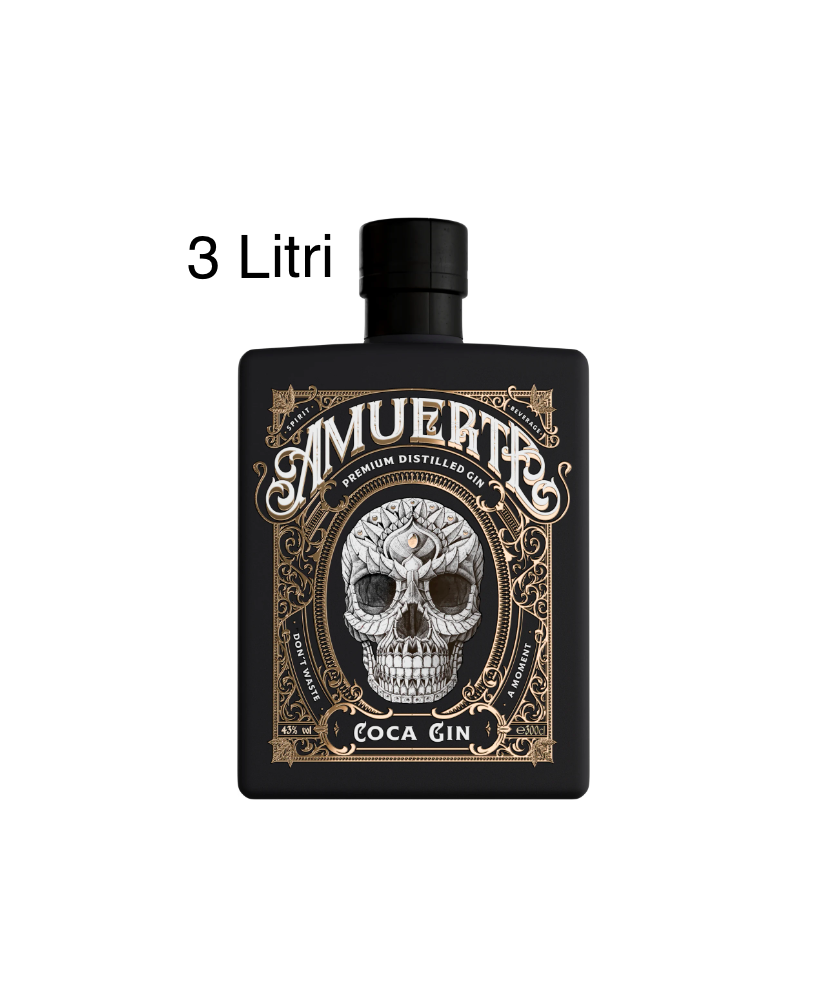 Amuerte - Peruvian Coca Leaf Gin - Black Edition - Jeroboam - 3 Liters - 300cl
